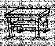 Coloriage Table vecteur
