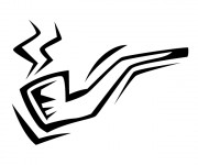 Coloriage Une Pipe vectoriel