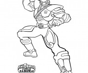 Coloriage Samourai de s&eacute;rie pour Enfant