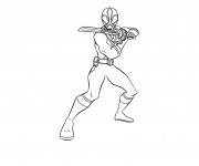 Coloriage et dessins gratuit Samourai Power Rangers à imprimer