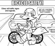 Coloriage Panneaux de signalisation s&eacute;curit&eacute;