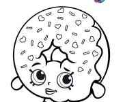 Coloriage Beigne rose de shopkins