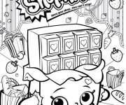 Coloriage Chocolate Cheeky de Shopkins