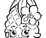 Coloriage Crush ananas Shopkins saison 1