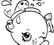 Coloriage Goldie Petkins Fishbowl Shopkins saison 4