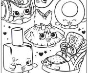 Coloriage et dessins gratuit Nouvelles boutique Shopkins à imprimer
