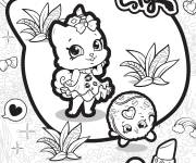 Coloriage Personnages mignonne de Shopkins saison 9
