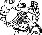 Coloriage et dessins gratuit Petite fille mignonne avec sucette de Shopkins à imprimer