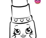Coloriage Rouge &agrave; l&egrave;vres de shopkins