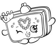 Coloriage Sac &agrave; main de princesse de Shopkins