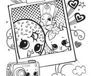 Coloriage et dessins gratuit Selfie des Shopkins à imprimer