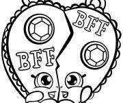 Coloriage Shopkin chelsea charm BFF