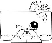 Coloriage et dessins gratuit Shopkin Fromage Kate à imprimer