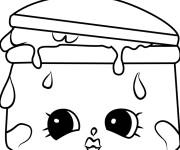 Coloriage Shopkin Saucy Pan saison 4