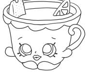 Coloriage Shopkin Th&eacute; Tegan