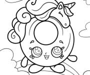 Coloriage Shopkins bague Licorne Bling