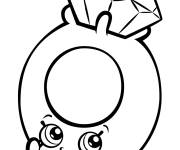 Coloriage Shopkins Bague Roxy avec diamant saison 3