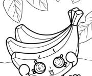 Coloriage Shopkins Banane Buncho kawaii