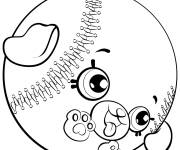Coloriage Shopkins Baseball de saison 5