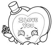 Coloriage Shopkins Bonbon Kisses