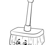 Coloriage Shopkins Broom Sweeps