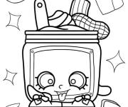 Coloriage Shopkins Buerre Nutty