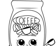 Coloriage Shopkins caf&eacute; Toffy