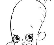 Coloriage Shopkins Carotte Karen de saison 6