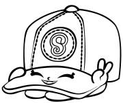 Coloriage Shopkins casquette pour &eacute;t&eacute;