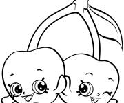Coloriage Shopkins Cerises Cheeky saison 4