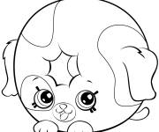 Coloriage Shopkins chien Dolly Donut saison 5