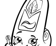 Coloriage Shopkins dentifrice pour enfants