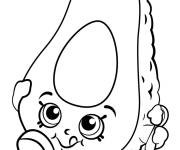Coloriage Shopkins Dippy Avocat saison 2