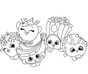 Coloriage Shopkins &eacute;l&eacute;ments de Nourriture mignons