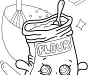 Coloriage Shopkins farine Flour