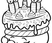 Coloriage Shopkins G&acirc;teau Wishes saison 1