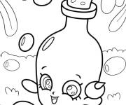 Coloriage Shopkins huile d'olive Kawaii