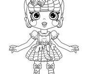 Coloriage Shopkins Millie Pug