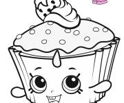 Coloriage Shopkins petit g&acirc;teau blue pink