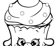 Coloriage Shopkins petit g&acirc;teau Bubble saison 6