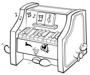 Coloriage Shopkins piano