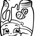 Coloriage Shopkins pot de miel