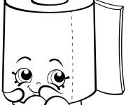 Coloriage Shopkins Rouleau de papier toilette saison 2