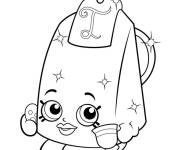 Coloriage Shopkins sachet de th&eacute;
