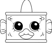Coloriage Shopkins Tina thon