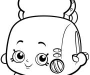 Coloriage Shopkins Toasty Pop White Toaster saison 2