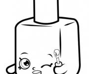 Coloriage Shopkins vernis &agrave; ongles de Polly