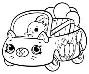 Coloriage Shopkins voiture Bumper Balloons