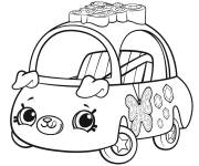 Coloriage Shopkins voiture cutie saison 1