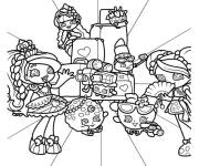 Coloriage Shoppies et Shopkins de cartoon